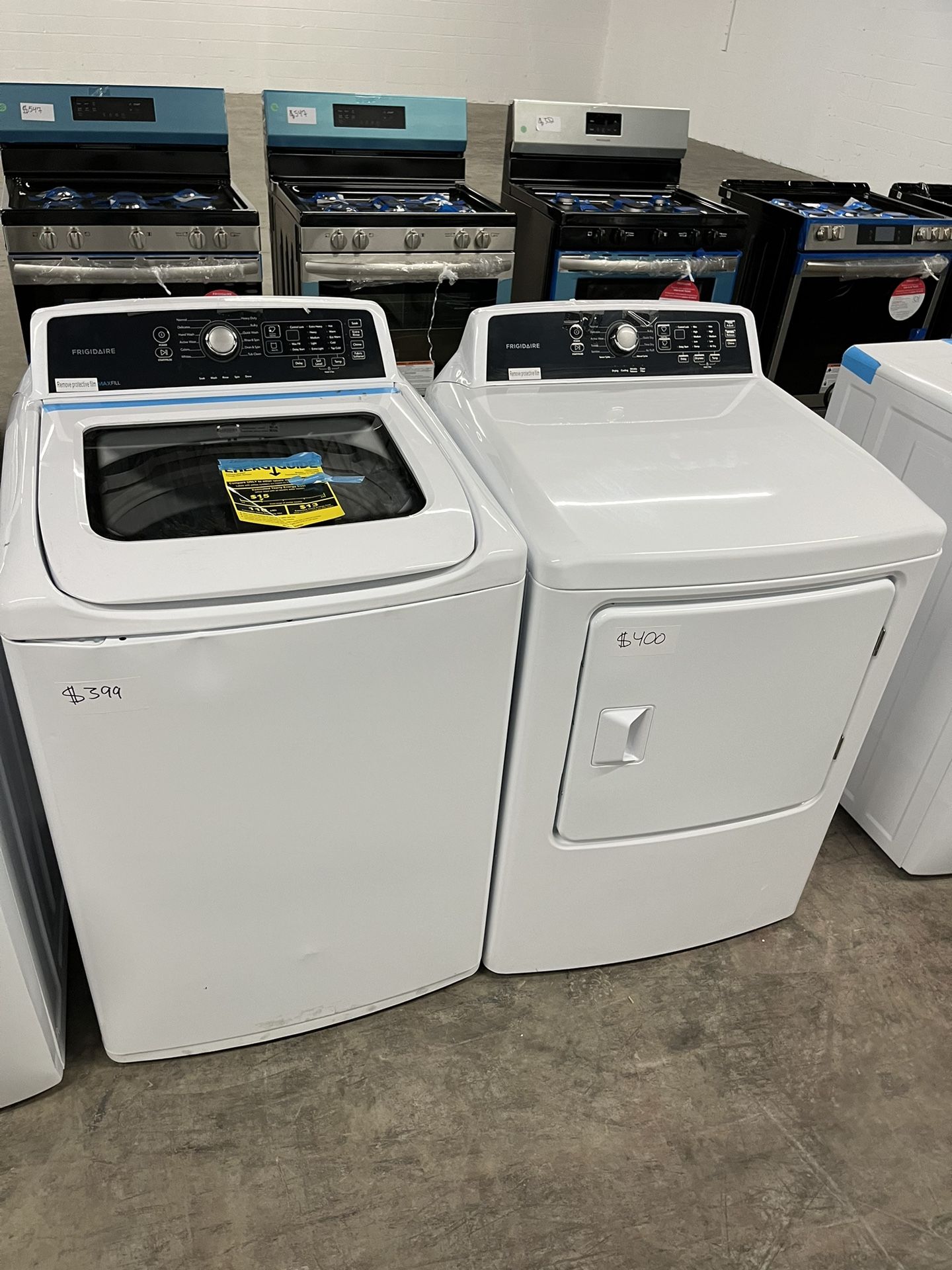 Scratch/Dent - Brand New Frigidaire Laundry Set {1yr factory warranty}