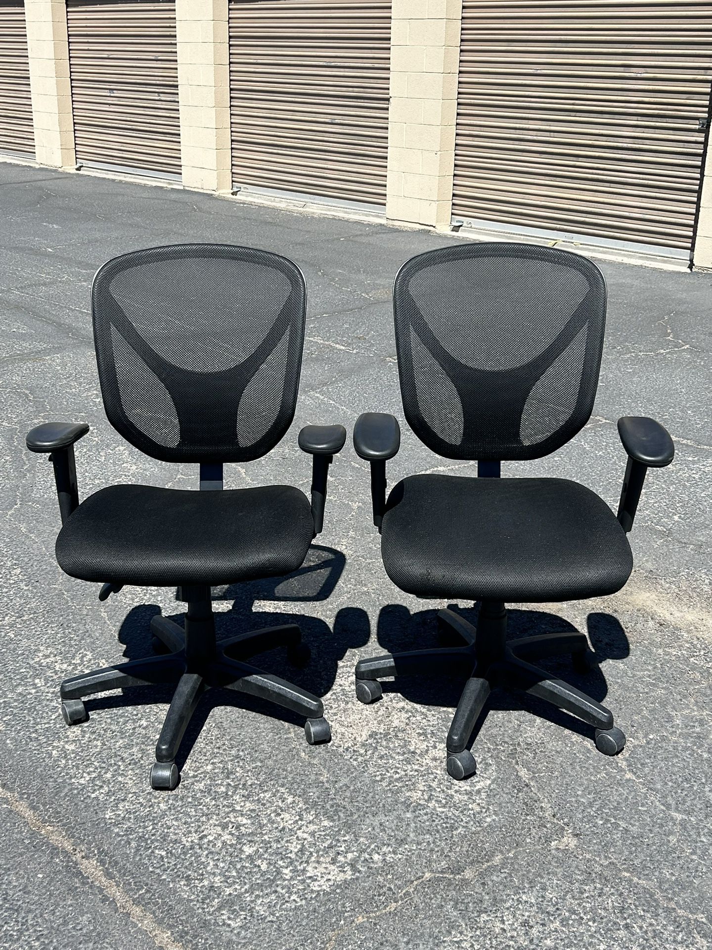2 Nice Office Chairs With Wheels- Good Condition- $40 Each