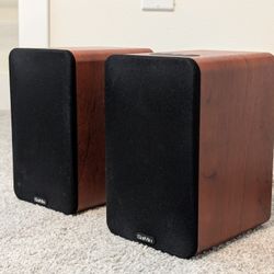 Saiyin Bluetooth Bookshelf Speakers - 3.5" Woofer, Optical/AUX/RCA