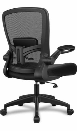 FelixKing Office Chair, Ergonomic Desk Chair Breathable Mesh Chairs Adjustable High Back Lumbar Support Flip-up Armrests, Executive Rolling Swivel Com