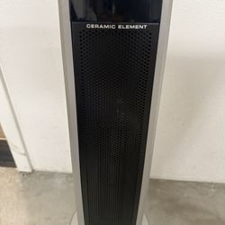 Heater Lasko Oscillating Digital Ceramic Tower for Large Rooms, with Adjustable Thermostat, Timer. 29 Inches, 1500W, Black, 5586
