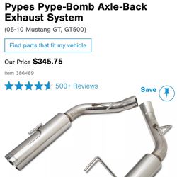 Pypes Pype Bomb Axle- Back & SR Performance Stainless Steel Exhaust Hanger Kit