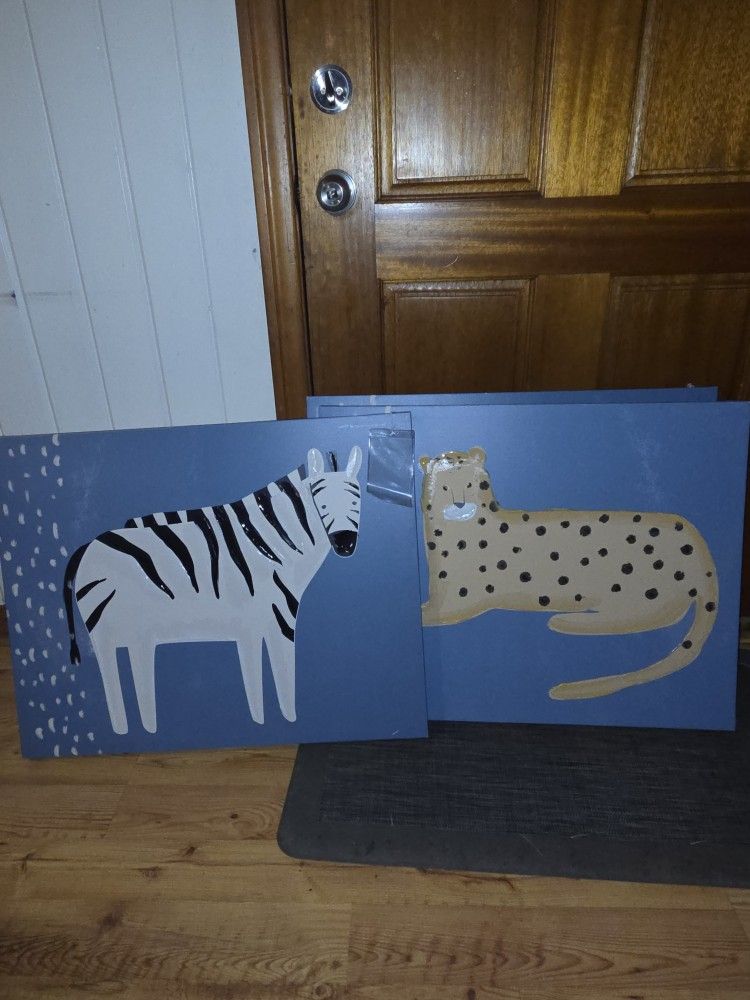 3 Paintings On Canvas $25 For All