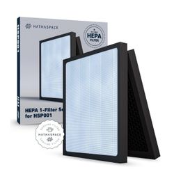HATHASPACE HSP001 True HEPA Filter Replacement, 4-Stage Air Purifier Filter with Activated Carbon, Pre-Filter & Cold Catalys🆕👍Reg. List Price $59.99