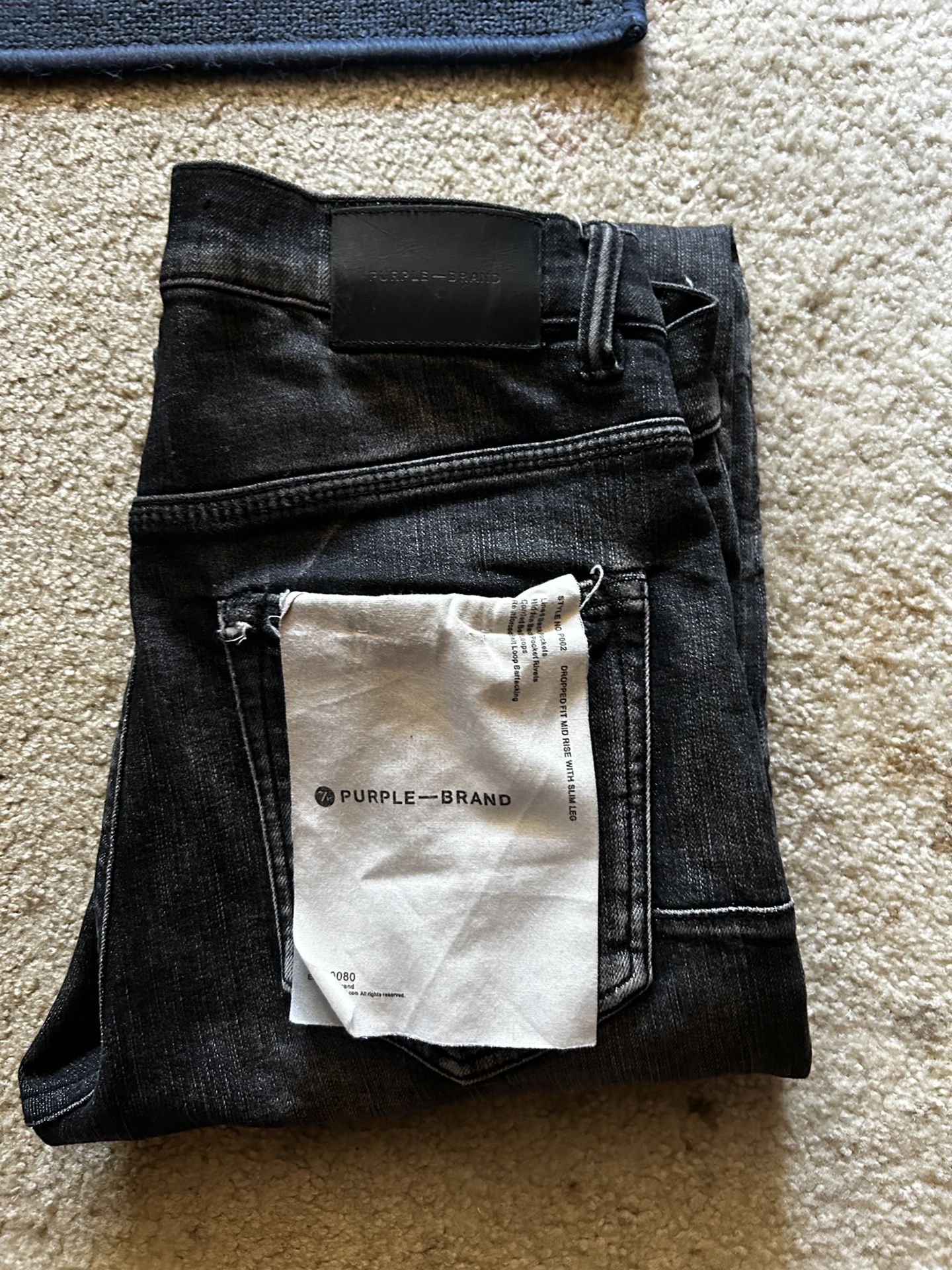 Black Purple Jeans
