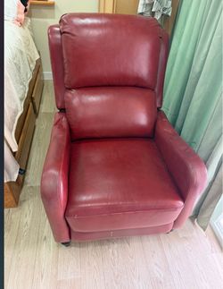 Red recliner chair