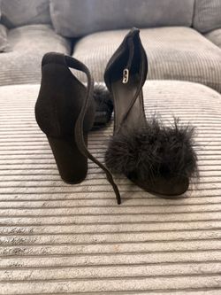 Furry heels size 8