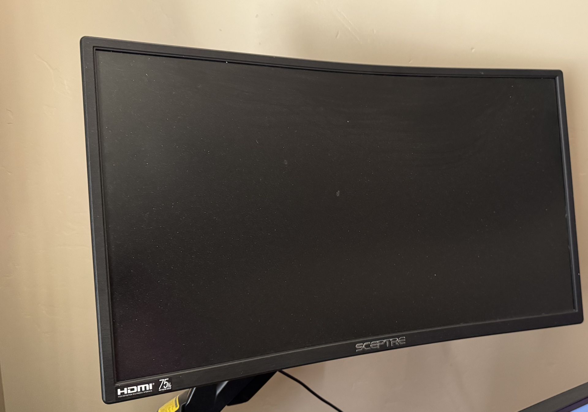 2x Sceptre 24โ Curved LED Monitors โ 75Hz, HDMI Ready ๐ฎ