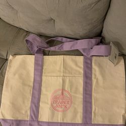 trader joes lavender big tote bag