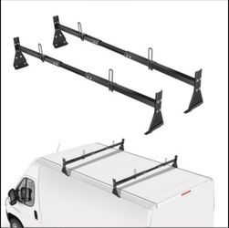 Universal Van Ladder Roof Rack 2-Bar – 500 LB – Adjustable