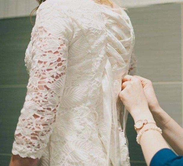 Modest Wedding Dress With Adjustable Corset