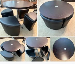 Java lift dining room table for small spaces