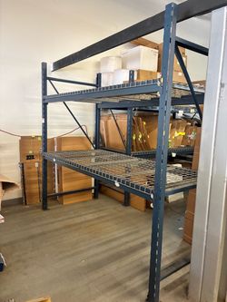 Pallet Racking Heavy Duty Industrial Warehouse Shelving Rack 8’H×8’6”W×45”D Wire Decking 5 Available