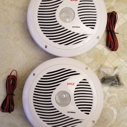 PYLE 6-1/2" Dual Cone Waterproof Speakers 