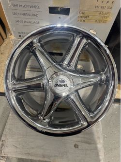 Antera Lombardia 17x8.5 Chrome Wheel Rim 5x127 ET15 1(contact info removed)6 Italy Set Of 5