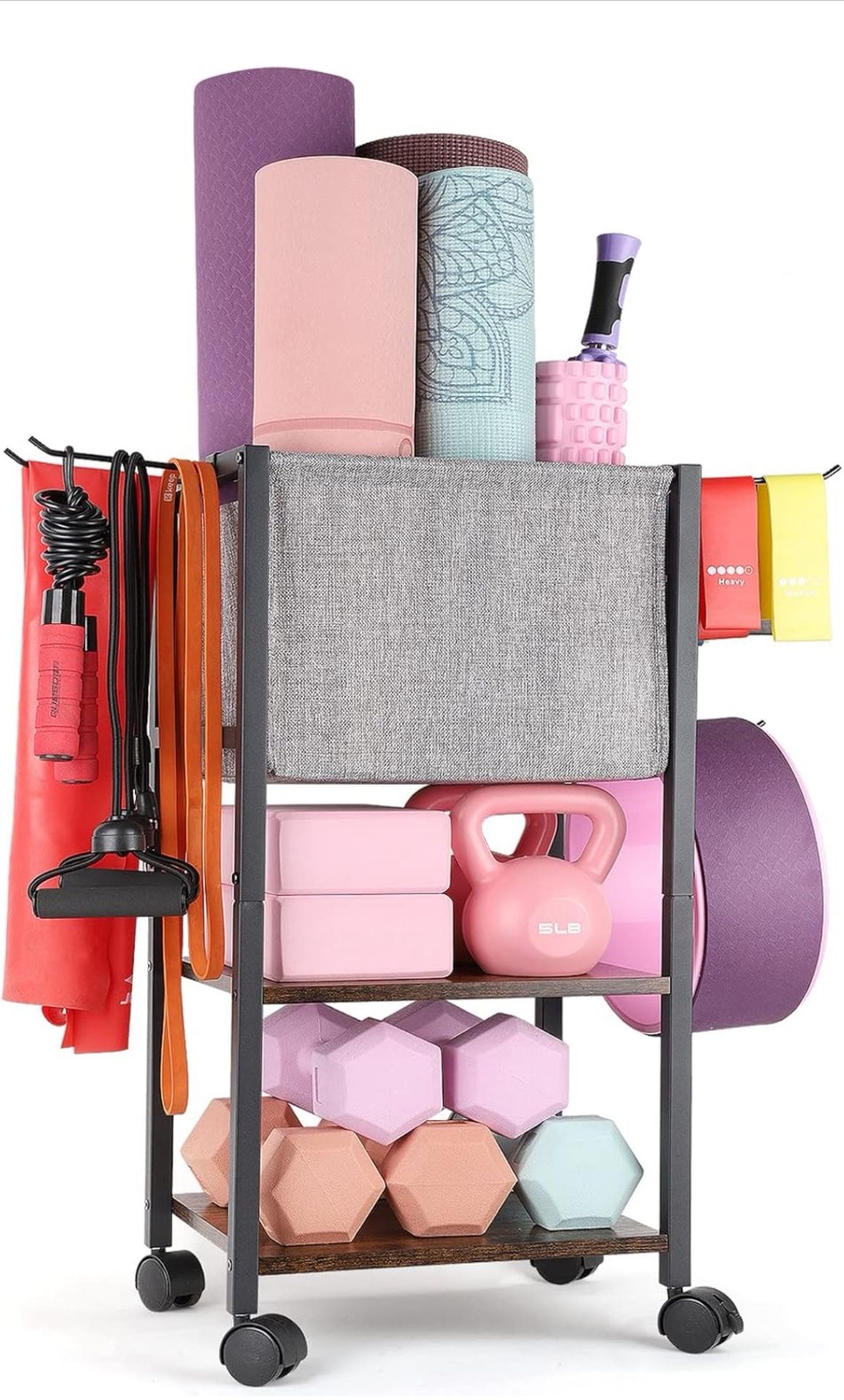 Yoga Mat Storage Rack Home Gym W(53)