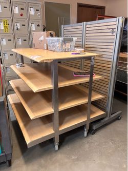4 tiered retail display shelf