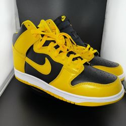 Nike Dunk High Black Varsity Maize 