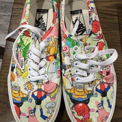 SpongeBob SquarePants VANS - women’s Size 8 — Super Clean Never Worn 