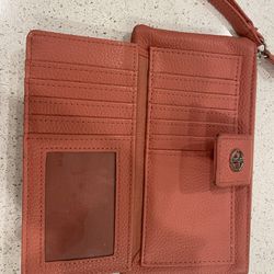 Coral Leather Wallet 
