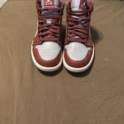 Jordan 1 Mid Cherry Wood Red
