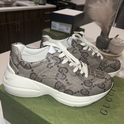 GUCCI RHYTON - BEIGE CANVAS SZ 7