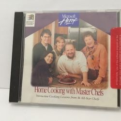 CD-ROM. Microsoft Home Cooking With Master Chefs Hosted By Julia Child. Vintage 1995 Authenticity Certificate