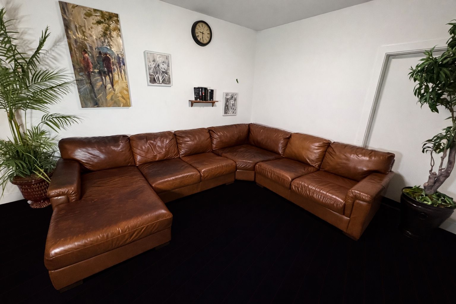 Italian Leather Sectional