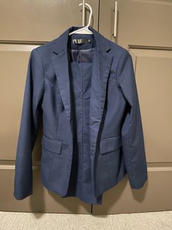 Women suit navy blue color size xs