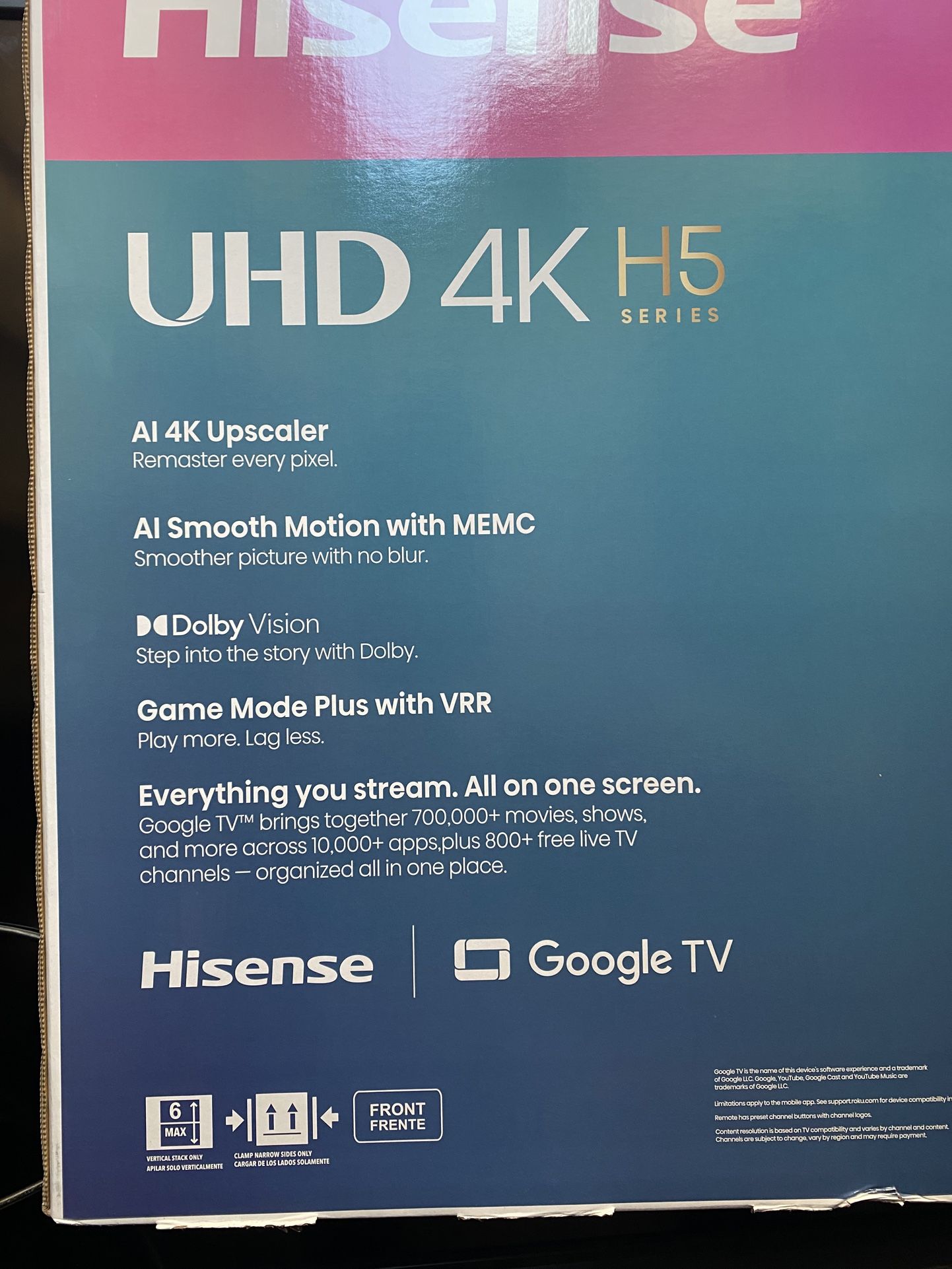 50 Inch Ultra High Definition HD TV Brand New. 