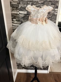 Vestido de bautizo, o presentación Talla 2 Y 4 años