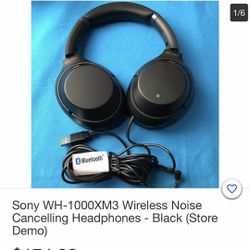 SONY WH-1000XM2Wireless Noise Cancelling Headphones -Black (Store Demo)