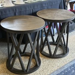 Cute Grayish End Tables 22x24 $35/each