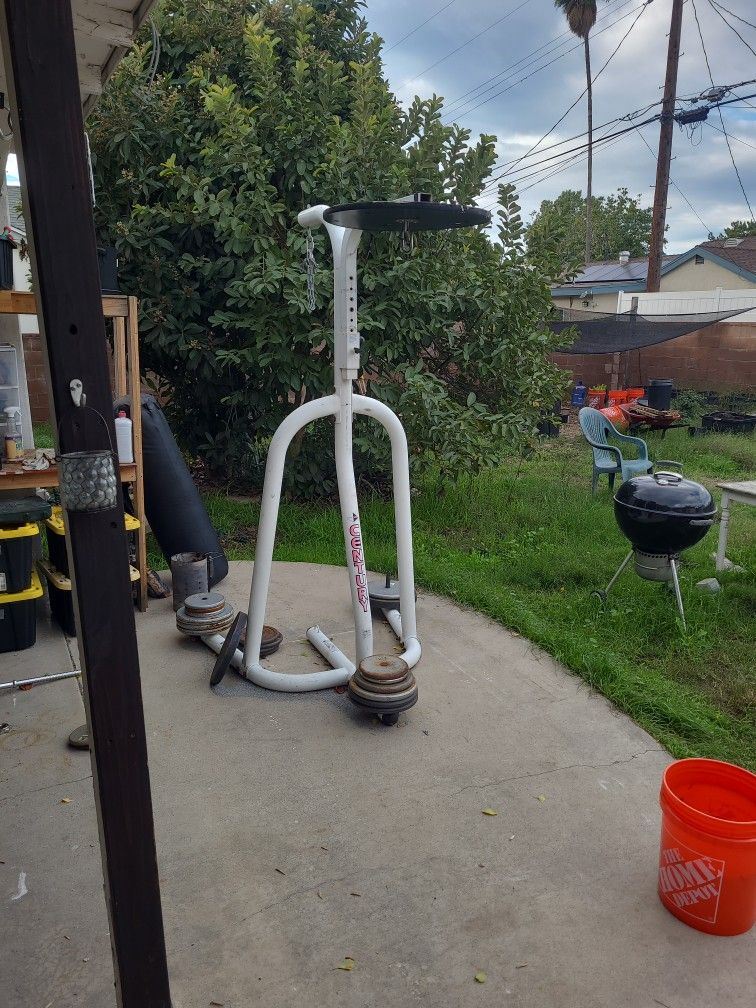 Used Punching Bag Stand - Century Heavy + Speed Bag Combo Stand