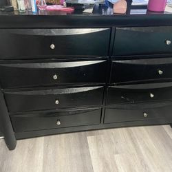 Black 8 Shelves Dresser