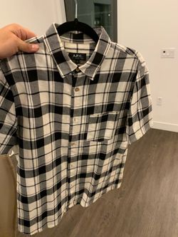 A p c button up shirt l xl