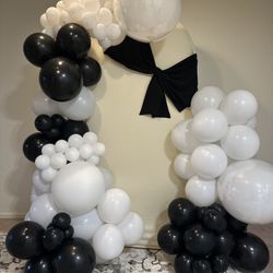 Black And White Balloon Arch For Sale