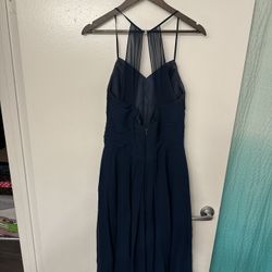 Navy Blue Bridesmaid Dress