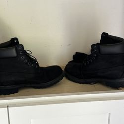 All Black Timberlands 