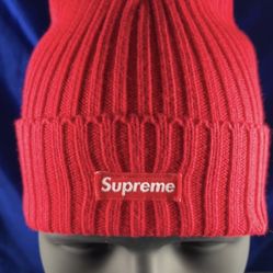 ⭐️ SUPREME RED BEANIE BRAND NEW WITH RECEIPT 