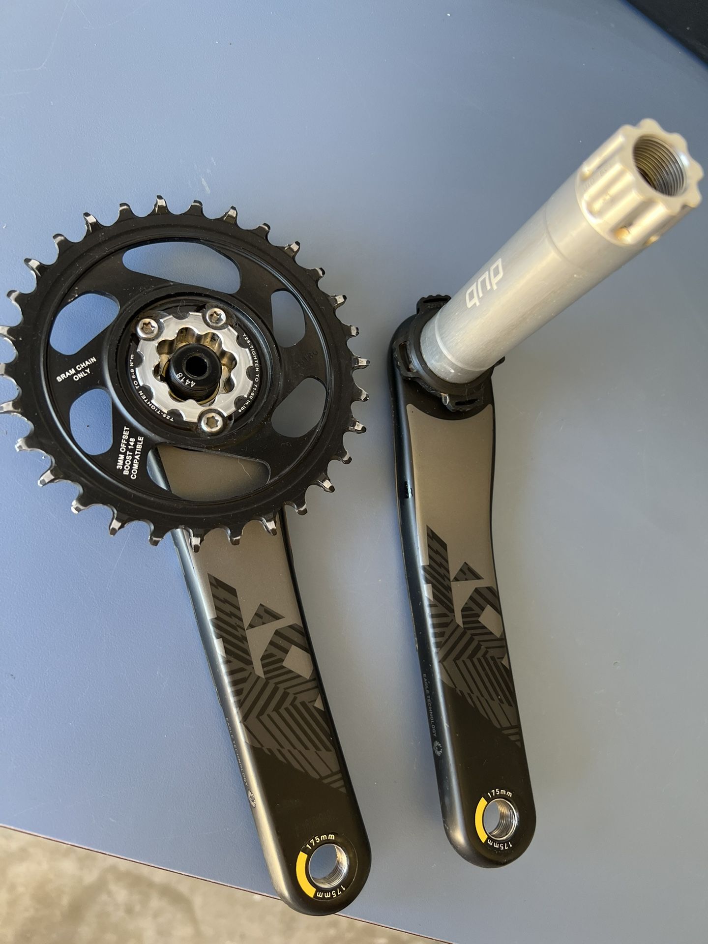 SRAM X01 cranks 175mm Carbon