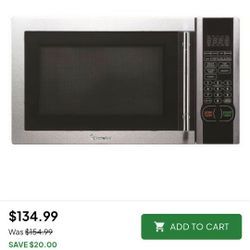 Magic CHEF microwave.. Stainless Steel And Black