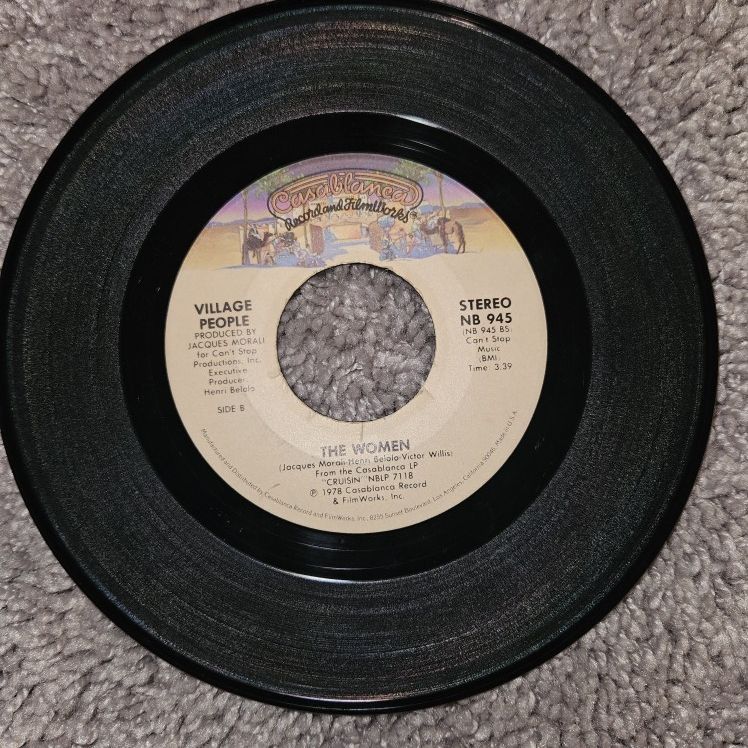 The Village People 1978 45 Rpm Vinyl