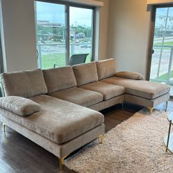 Trego Upholstered U-Shaped Sectional Symmetrical