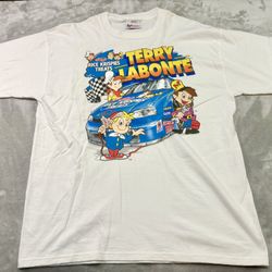 Vintage Terry Labonte Nascar Rice Krispies Treats T Shirt Chase Authentics L 90s