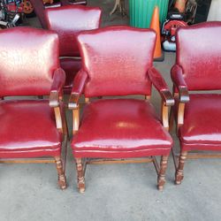 Set Of Mid Century Office Chairs 