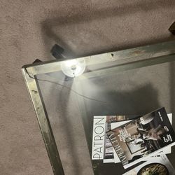 Glass / Brass Coffee & Matched end table