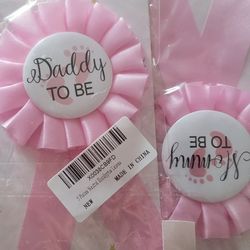 5 Pieces Neutral Eucalyptus Leaves Mom to be badge Floral Crown Kit for Baby Shower, Include Gold Glitter Letters Sash, Daddy Corsage & Pearl Brooch P