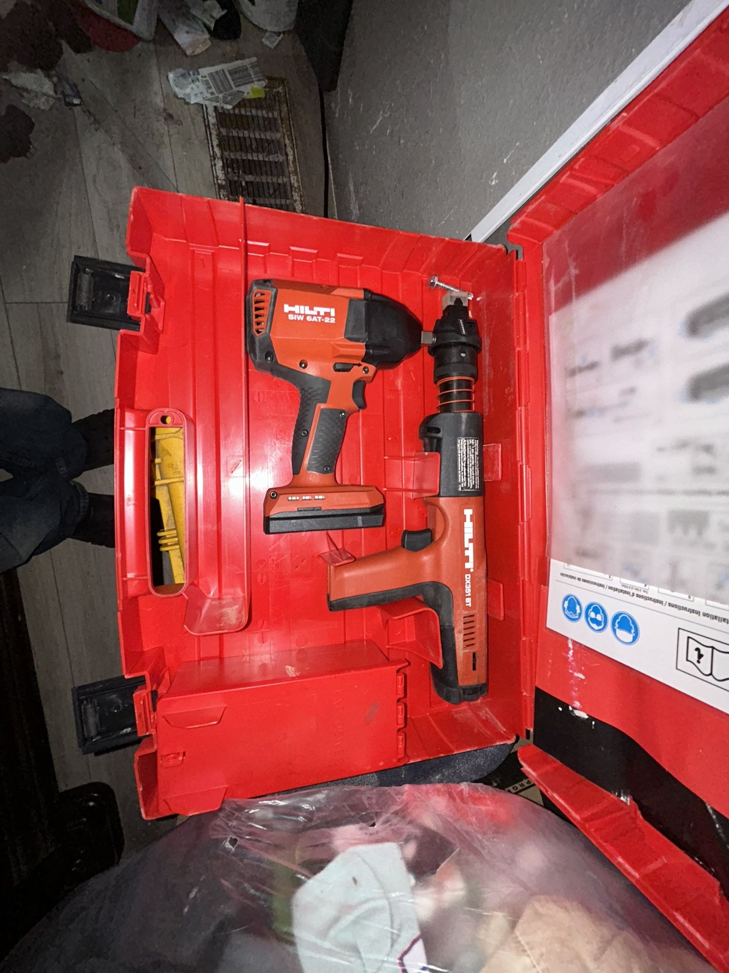 Hilti SIW 6AT-22 Cordless Impact Wrench- Hilti DX351 BT Powder-Actuated
