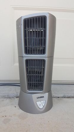 Personal size fan cooling unit portable rotating